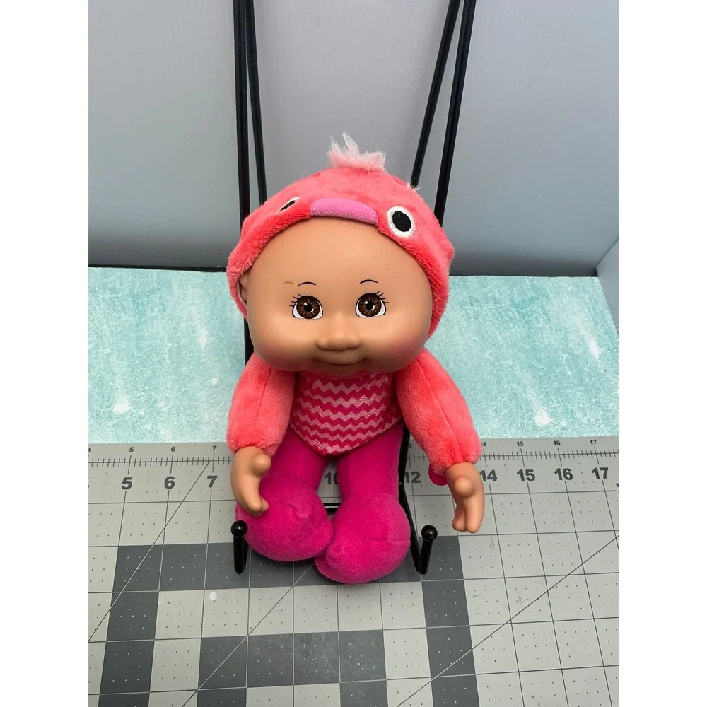 Cabbage Patch Kids Cuties Pink Flamingo Plush Doll Vinyl Head 9 Inch Toy